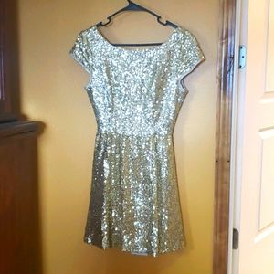 Gold Sequin Dress